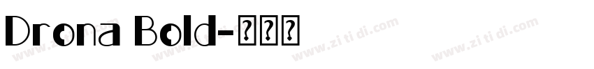 Drona Bold字体转换